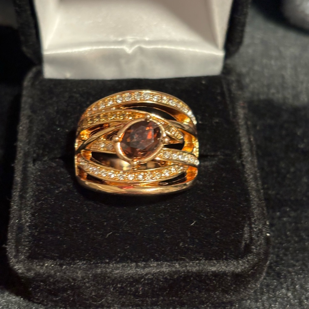 Avon chocolate shimmer ring sz 10